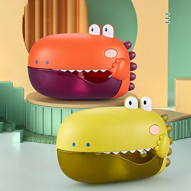 Dinosaurier Seifenblasenmaschine mit Musik Badewanne Spielzeug Bubble Maker DE