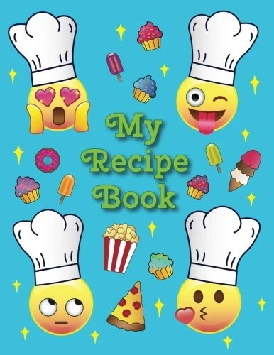 MY RECIPE BOOK: - A BLANK EMOJI COOKBOOK JOURNAL FOR KIDS By Tri-moon Press *VG*