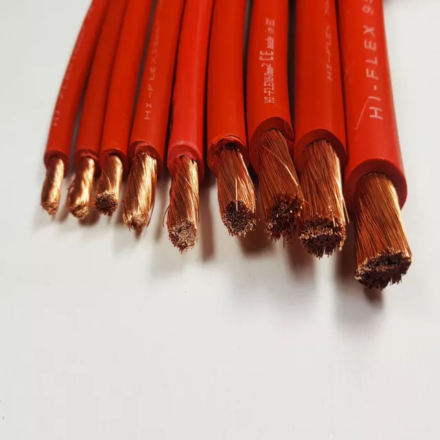 Hi-Flex rot Batteriekabel 16 mm2 - 70 mm2 Starter/Wechselrichter/Schweißen PVC Kabel