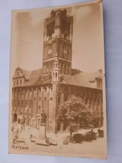 Cartolina foto Thorn Rathaus 1941 posta da campo