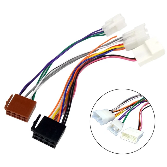 Garosa Faisceau De Câblage ISO Faisceau De Câblage Radio Akozon, Câble