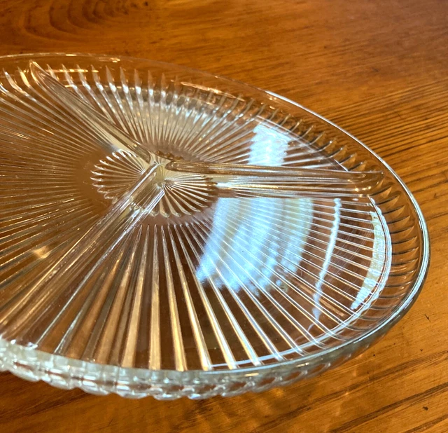 PLATEAU APERITIF ART DECO EN VERRE ET BOIS SUR MIROIR Authe 08240