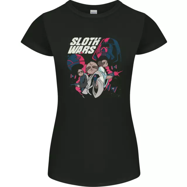 Sloth Wars Funny TV & Movie Parody Womens Petite Cut T-Shirt