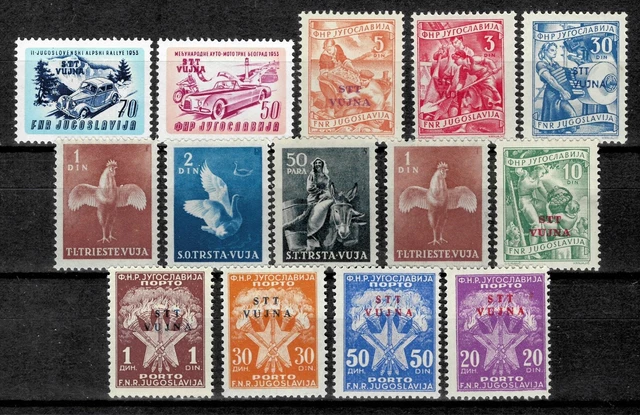 Trieste B STT - Vujna 1947/53 ☀ MNH** lot