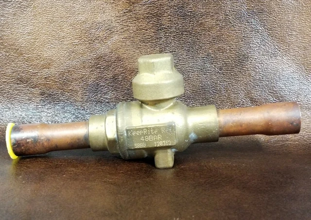 NOS KeepRite Refrigeration Refrigerant Ball Valves 5/8" ODS 58BV 700 PISG