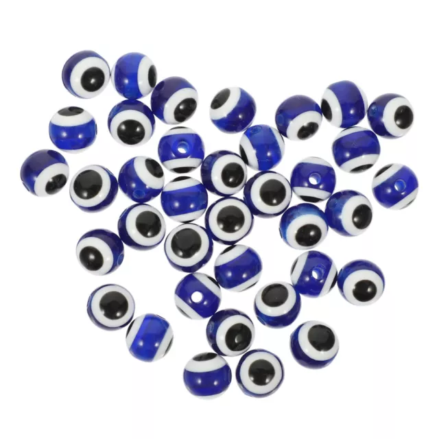 100 Pcs Resin Eye Beads Plastic Evil Jewelry Earrings Gemstone Necklace