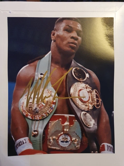 mike tyson signed 10x8 photo With c.o.a