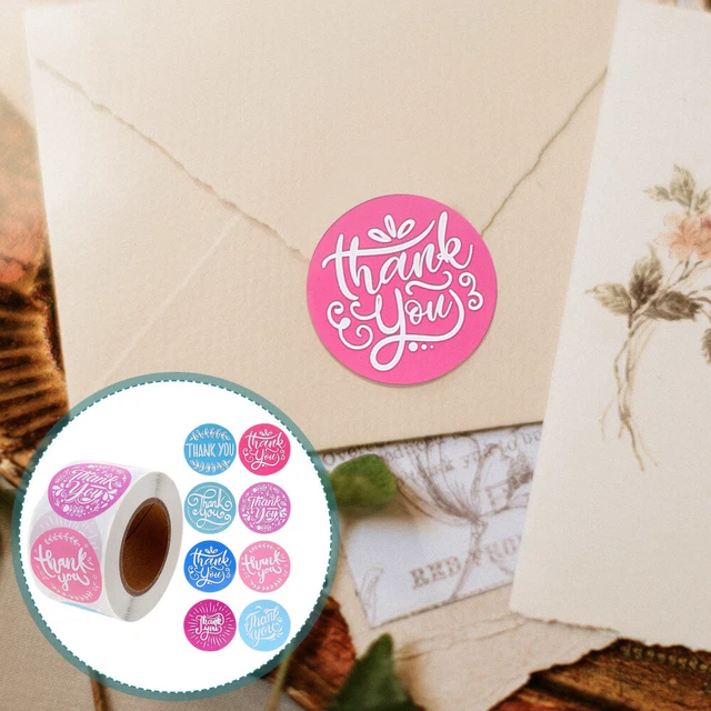 240 Adesivi Di Ringraziamento In Carta Kraft, 3,2 Cm, Autoadesivi A Forma Di Cuore, Per Confezioni Regalo E Biglietti, Eleganti E Naturali