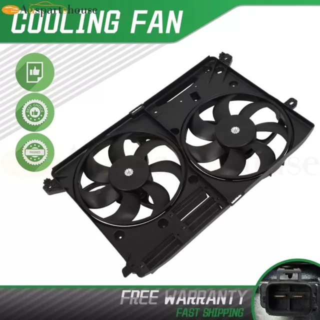 Engine Radiator AC Condenser Cooling Fan Assembly Fits 2015 16 2017 Ford Edge