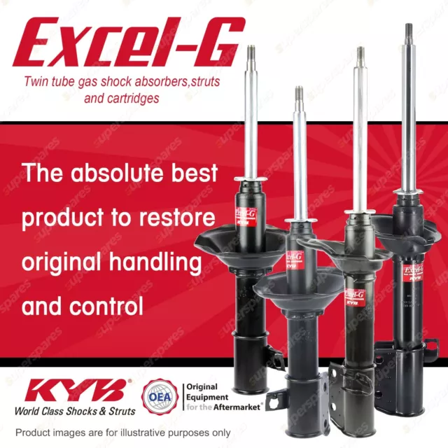 Front + Rear KYB EXCEL-G Shock Absorbers for SUBARU Liberty BD7 BG7 F4 AWD 96-99