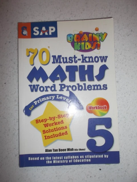 70 MUST KNOW Maths Word Problems, With Solutions Bk 5 SAP (for Brainy ...