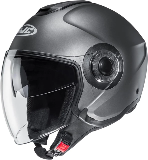 Casque Moto Demi-Jet Homme Femme - Fibre Verre Léger ECEDOT Homologué - Urbain Compact