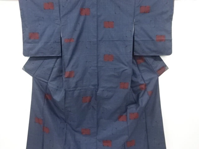 6875223: Japanese Kimono / Vintage Unused Kimono / Doro Oshima Tsumugi / Woven G