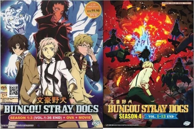 DVD Anime Bungou Stray Dogs Season 1-4 Vol.1-49 End + Movie + OVA English Dubbed