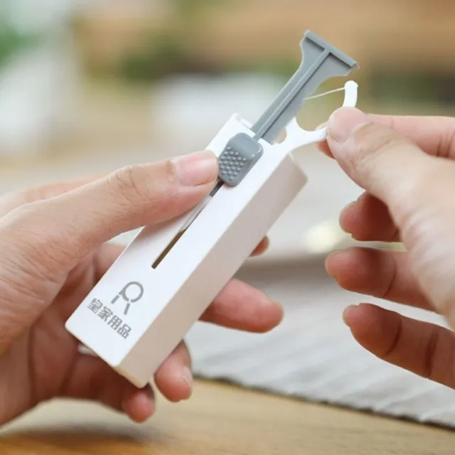 Dust-proof Automatic Dental Floss Portable Floss Dispenser  Traveling