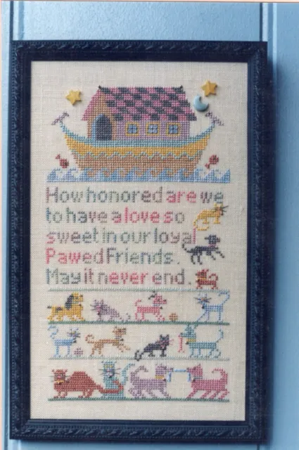 "PAW Sampler" by The Nostalgic Needle Designs by Sharon Cohen