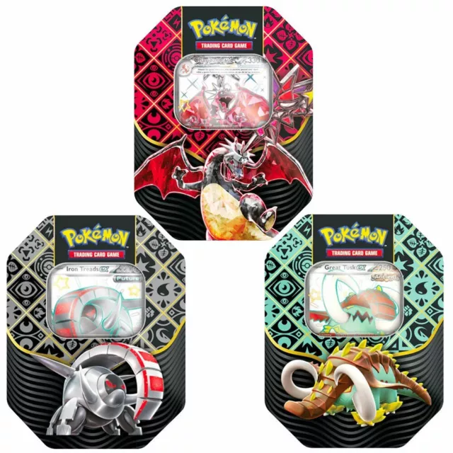 Pokemon Scarlatto e Violetto Destino di Paldea Set 3 Tin da Collezione