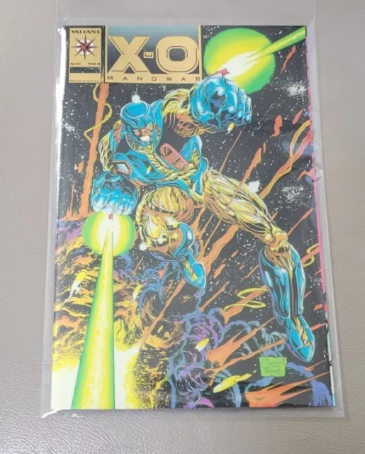 RARE! X-O Manowar #0 (Gold Edition) Chromium Cover 1993 Valiant Comic