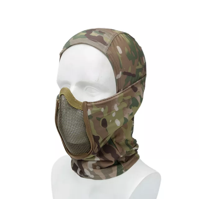 Tactical Balaclava Mask MESH Full Face Airsoft Mask Hunting Mask Army Paintball 2
