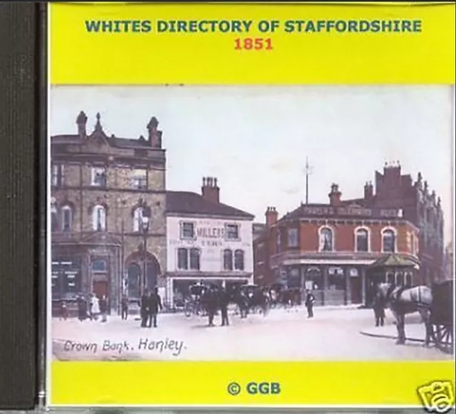 Genealogy Directory Of Staffordshire 1851 Cd Rom