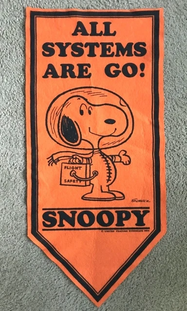 60s Vintage peanuts banner 【SNOOPY】 60s Vintage peanuts banner