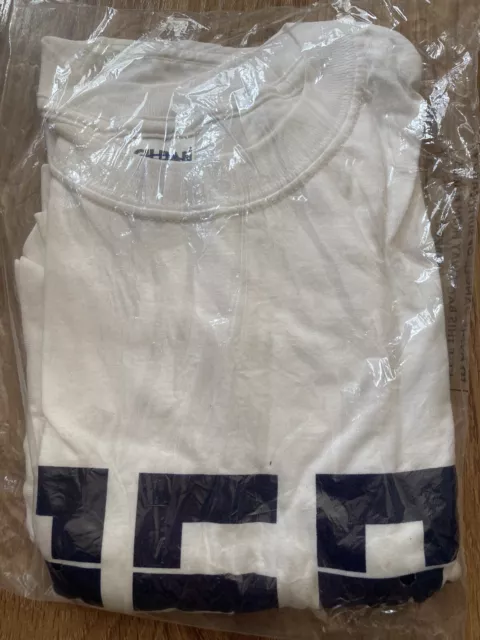 Pet Shop Boys PSB White T-Shirt size L Rare Fan Club Nightlife New (literally)