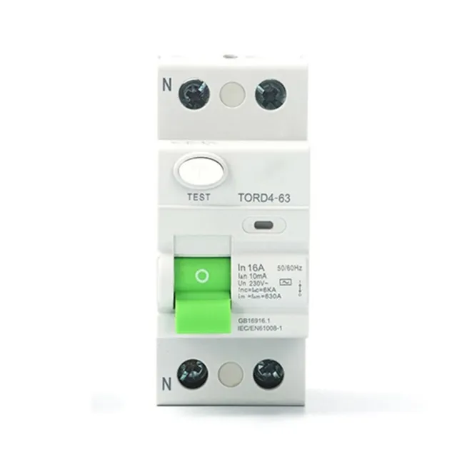 AC 2P 6KA RCCB RCD 230V Fault Current Protection Switch Differential Breaker Sc
