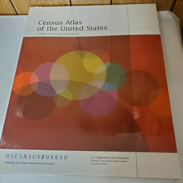 CENSUS ATLAS OF UNITED STATES By Trudy A. Suchan & Marc J. Perry - Hardcover