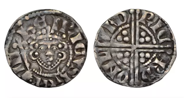 Henry III, silver long cross penny, class 5c, Richard on London, c. 1251-72 AD 3