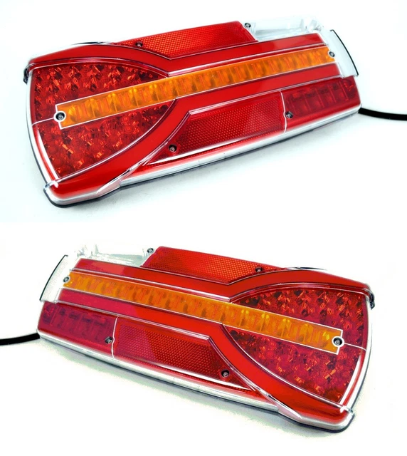 2 Teile 12-36V LED Heck Neon Lichter + Dynamic Blinker Lkw Anhänger Lkw