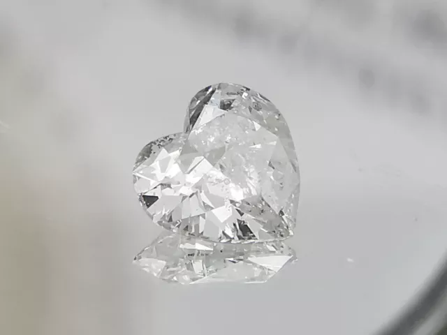 Natürlicher weißer herz Diamant 0.51ct mit Zertifikat SI2 Farbe F echt lose top