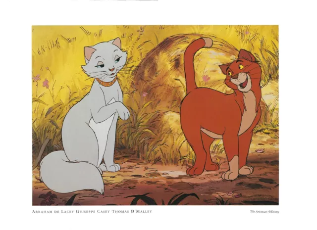 Aristocats - Thomas O`Malley  Disney  Kunstdruck Poster Plakat Bild