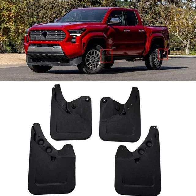Kit 4 Bavettes (garde-boue) Pour VW Tiguan Regular Edition 2023-2025 – Protection Anti-éclaboussures Avant/arrière – Matériau PP+PVC
