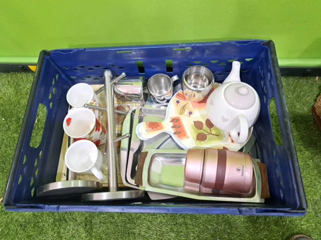 Carboot Joblot Bundle Items Of Kitchen Items Cookware Serve Ware Tableware Mixed