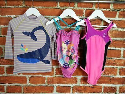 Le ragazze Bundle età 5-6 anni Boden Disney Princess Costume da bagno etc Top Beach 116CM