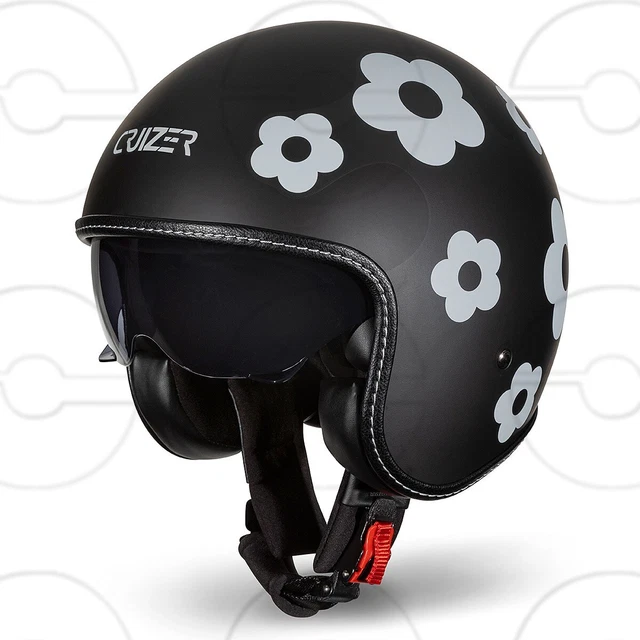 Casque Cross CRUIZER Homologué - Visière Pare-soleil, Prises D'air Avant/arrière, Intérieur Lavable (noir Mat, Poids ~1200g)