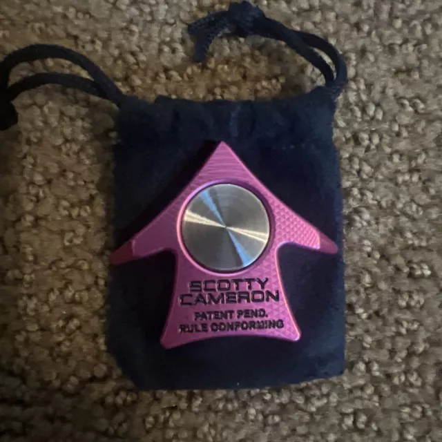 Scotty Cameron Masters Pink Aero Alignment Tool Golf Ball Marker