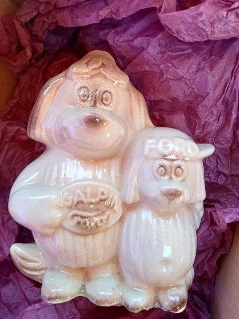Vintage Gaplin Ford Doggie Duo Piggy Bank 1950's era collectable