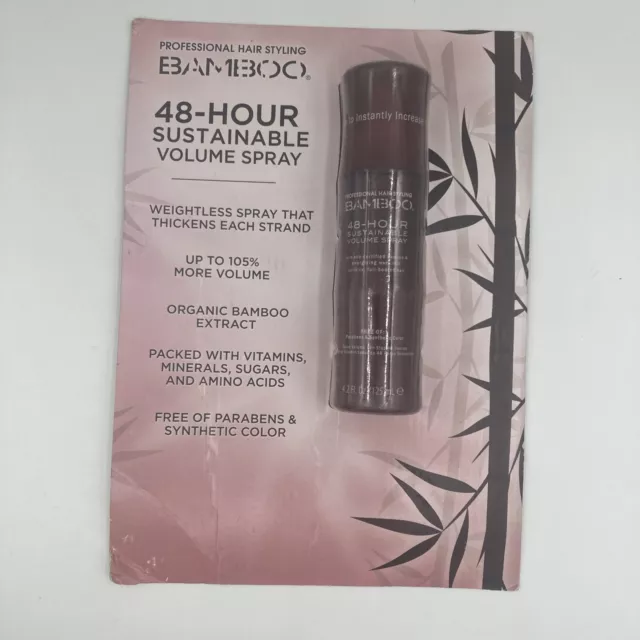 Alterna Bamboo Volume 48-Hour Sustainable Volume Spray 4.2 oz Rare! New In Box!