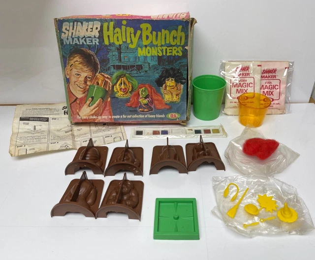 VINTAGE SHAKER MAKER Hairy Bunch Monsters Ideal Toys 1972 £85.00