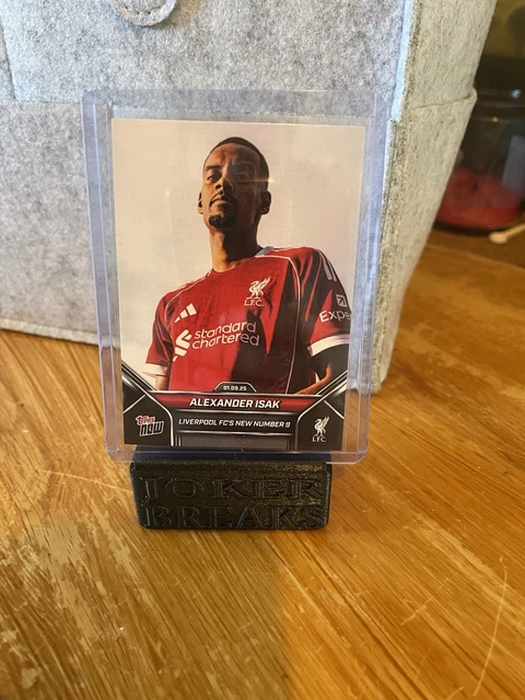 ALEXANDER ISAK, NEW Number 9 - 25/26 Liverpool Topps NOW #4 £5.18 ...