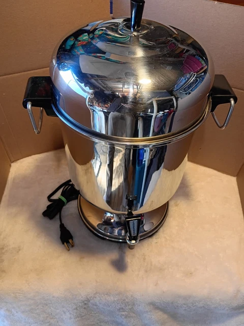VINTAGE FARBERWARE ELECTRIC Coffee Percolator Pot #206 W/Sugar & Creamer 6  Cup $32.99 - PicClick