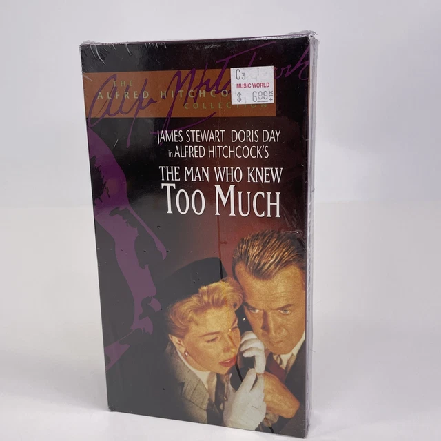 THE MAN WHO Knew Too Much, Alfred Hitchcock, 1955 (VHS, 1999) Brand New