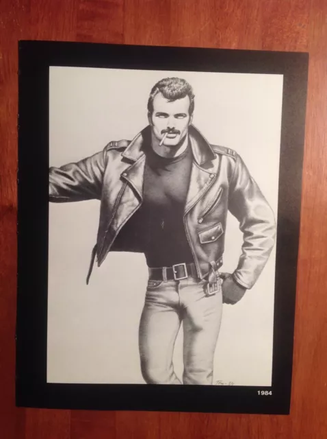 Art Page/Print TOM of FINLAND Book Retrospective #1 1988 Handsome Police TF164