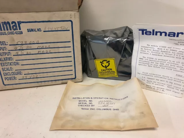 New Old Stock Telmar Analynk 2-Wire Temp. Temperature Transmitter 573000