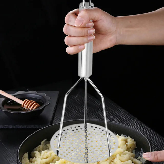 Heavy Duty Stainless Steel Potato Masher with Handle for Mashed Potato Creamy