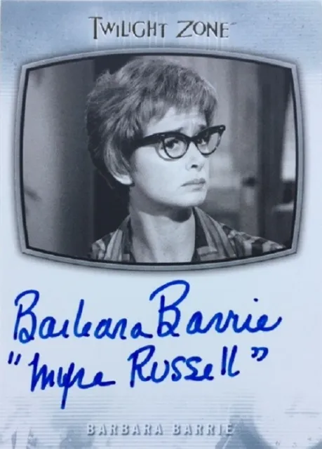 Twilight Zone 2020 Barbara Barrie Inscription Autograph AI-20 "Myra Russell"