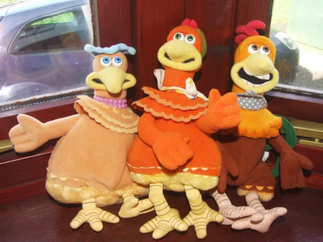 Chicken Run Soft Toys Babs, Ginger & Rocky 2000 Playmates Toys Inc / Dreamworks