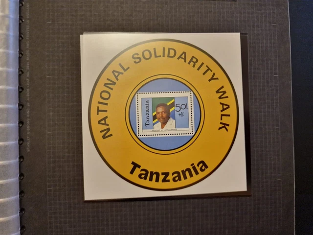 Tanzania 1988 Sg Ms560 Solidarity Walk Mnh