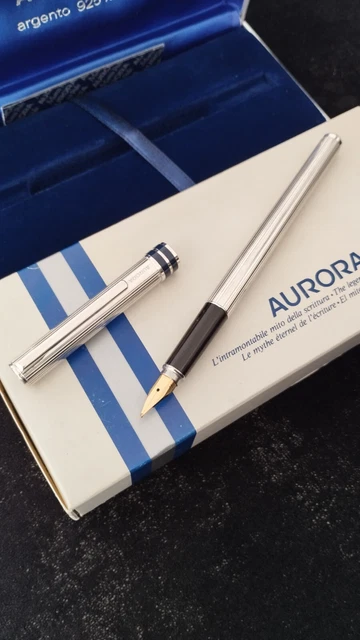 Stylo Plume En Argent Massif 925/1000 - Référence AC0698, Occasion, Avec écrin Et Cartouches